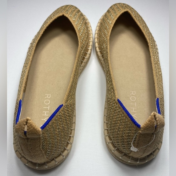 NEW! ROTHYS Tan Flats Elegant Woven Design. - Picture 2 of 10